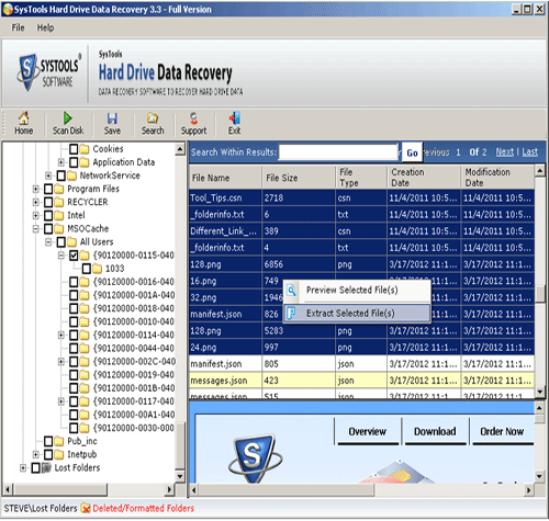 Screenshot for Data Recovery Software for Hard Drive 3.3.1